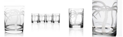 Rolf Glass Palm Tree Double Old Fashioned 14Oz - Set Of 4 Glasses
